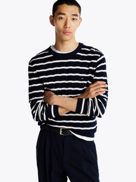 nahlad Tommy Hilfiger pánsky bavlnený sveter