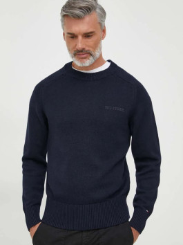 nahlad Tommy Hilfiger pánsky tmavomodrý sveter
