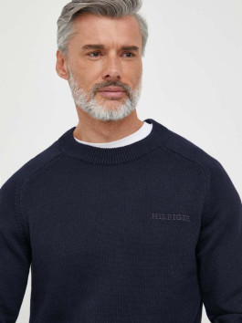nahlad Tommy Hilfiger pánsky tmavomodrý sveter