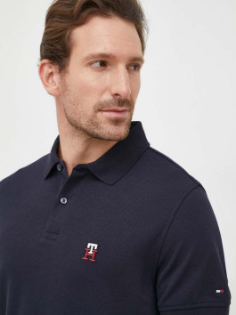 nahlad Tommy Hilfiger pánske tmavo modré polo tričko.