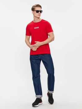 nahlad Tommy Hilfiger pánske červené tričko