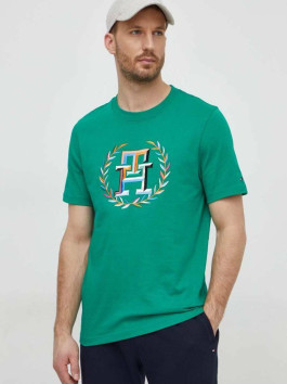 nahlad Tommy Hilfiger pánske zelené tričko Laurel