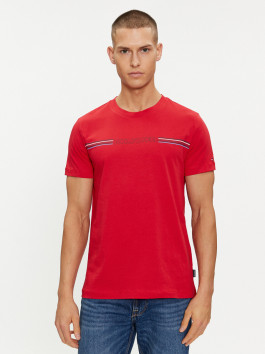 nahlad Tommy Hilfiger pánske červené tričko