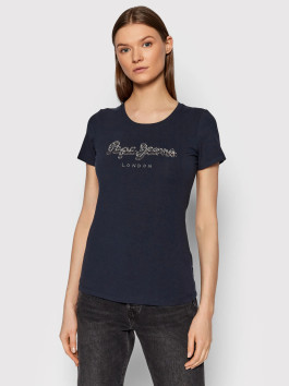 nahlad Pepe Jeans dámske tmavomodré tričko BEATRICE