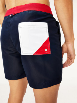 nahlad Tommy Jeans pánske tmavomodré plavky SF MEDIUM Drawstring