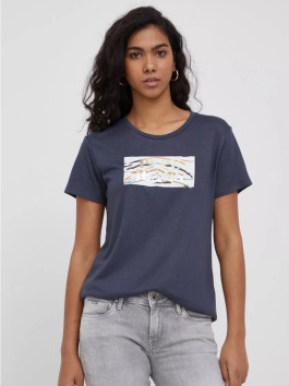 nahlad Pepe Jeans dámske tmavo modré tričko Caitlin