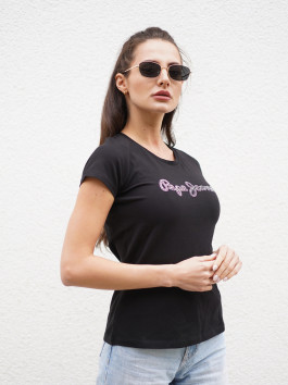 nahlad Pepe Jeans dámske čierne tričko