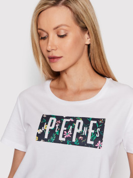 nahlad Pepe Jeans dámske biele tričko Patsy
