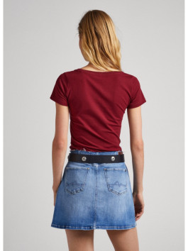 nahlad Pepe Jeans dámske vínové tričko