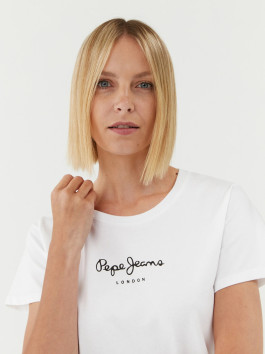 nahlad Pepe Jeans dámske biele tričko