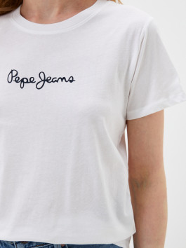 nahlad Pepe Jeans dámske biele tričko Lorette