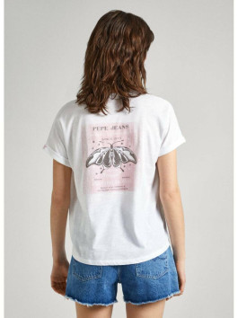 nahlad Pepe Jeans dámske biele tričko Keyra