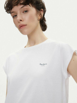 nahlad Pepe Jeans dámske biele tričko Blooma