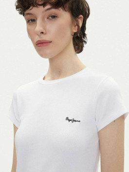nahlad Pepe Jeans dámske biele tričko Merida