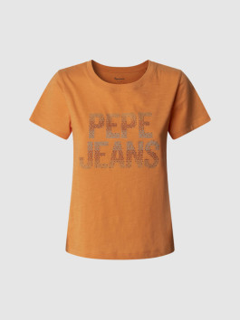 nahlad Pepe Jeans dámske oranžové tričko
