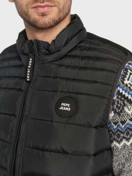nahlad Pepe Jeans pánska čierna vesta Jack