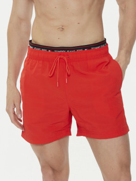 nahlad Tommy Jeans pánske červené plavky