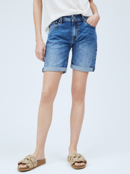 nahlad Pepe Jeans dámske modré džínsové šortky