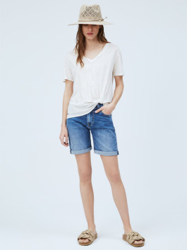 nahlad Pepe Jeans dámske modré džínsové šortky