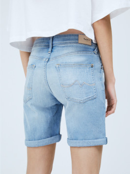 nahlad Pepe Jeans dámske modré džínsové šortky Poppy