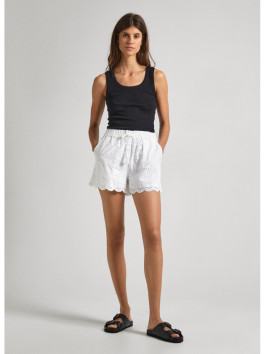nahlad Pepe Jeans dámske biele šortky