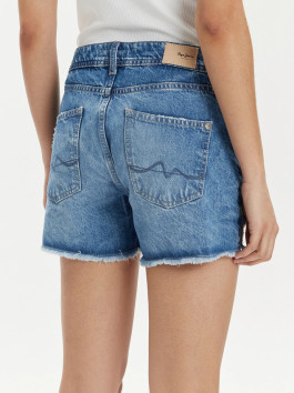 nahlad Pepe Jeans dámske modré džínsové šortky
