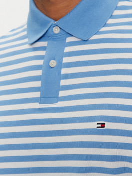nahlad Tommy Hilfiger pánske modré biele pruhované polotričko