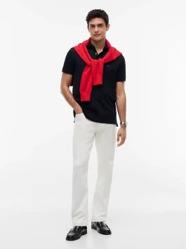 nahlad Tommy Hilfiger pánske tmavo modré polo tričko