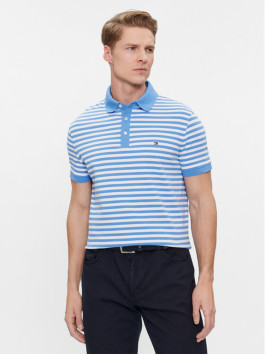 nahlad Tommy Hilfiger pánske modré pruhované polo tričko
