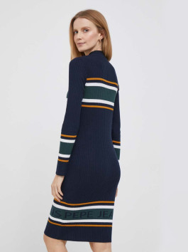 nahlad Pepe Jeans dámske pletené pruhované šaty