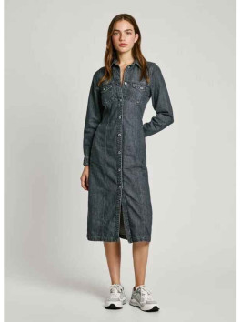 nahlad Pepe Jeans dámske čierne džínsové šaty