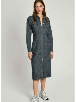 nahlad Pepe Jeans dámske čierne džínsové šaty