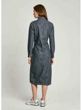 nahlad Pepe Jeans dámske čierne džínsové šaty