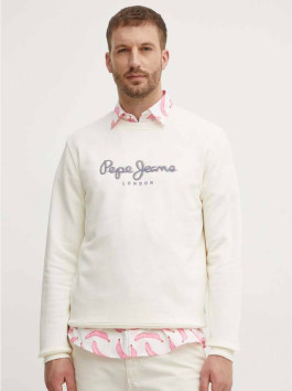 nahlad Pepe Jeans pánska smotanová mikina