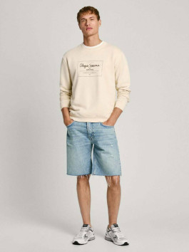 nahlad Pepe Jeans pánska béžová mikina Simon