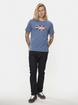 nahlad Pepe Jeans pánske modré tričko