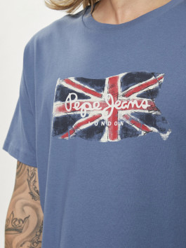 nahlad Pepe Jeans pánske modré tričko