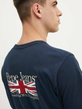 nahlad Pepe Jeans pánske modré tričko Alfie