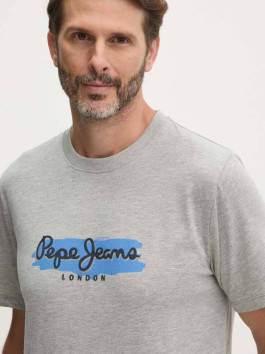 nahlad Pepe Jeans pánske šedé tričko Arsham