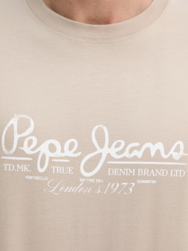 nahlad Pepe Jeans pánske béžové tričko