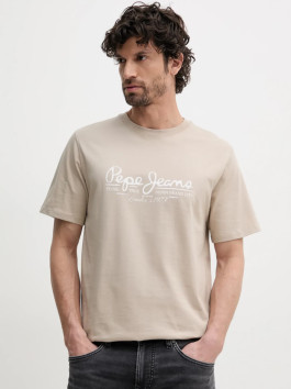 nahlad Pepe Jeans pánske béžové tričko