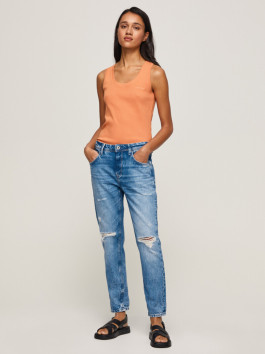nahlad Pepe Jeans dámske modré džínsy Violet