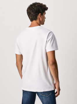 nahlad Pepe Jeans pánske biele tričko Ronny