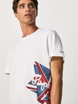 nahlad Pepe Jeans pánske biele tričko Ronny