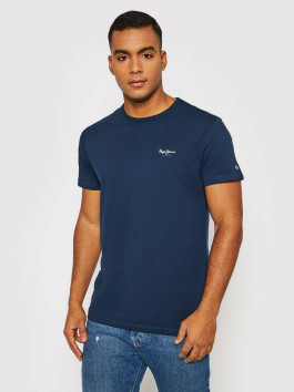 nahlad Pepe Jeans pánske tmavo modré tričko Basic