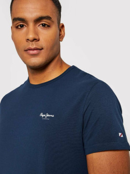 nahlad Pepe Jeans pánske tmavo modré tričko Basic