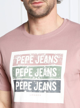 nahlad Pepe Jeans pánske ružové tričko Acee
