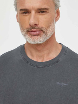 nahlad Pepe Jeans pánske tmavo šedé tričko
