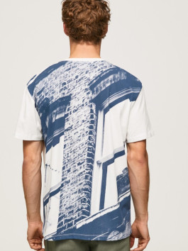 nahlad Pepe Jeans pánske biele tričko RAEVON