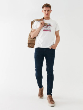 nahlad Pepe Jeans pánske biele tričko